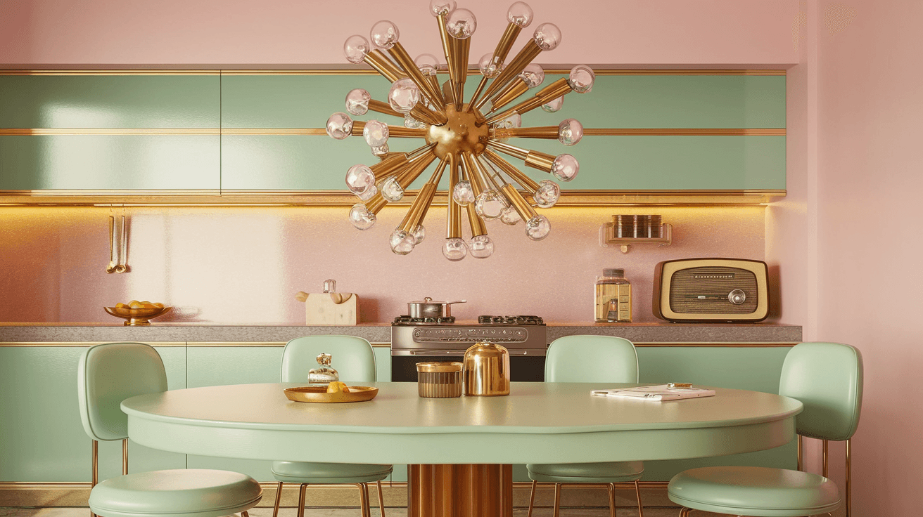 Rero Küche mit Sputnikleuchte