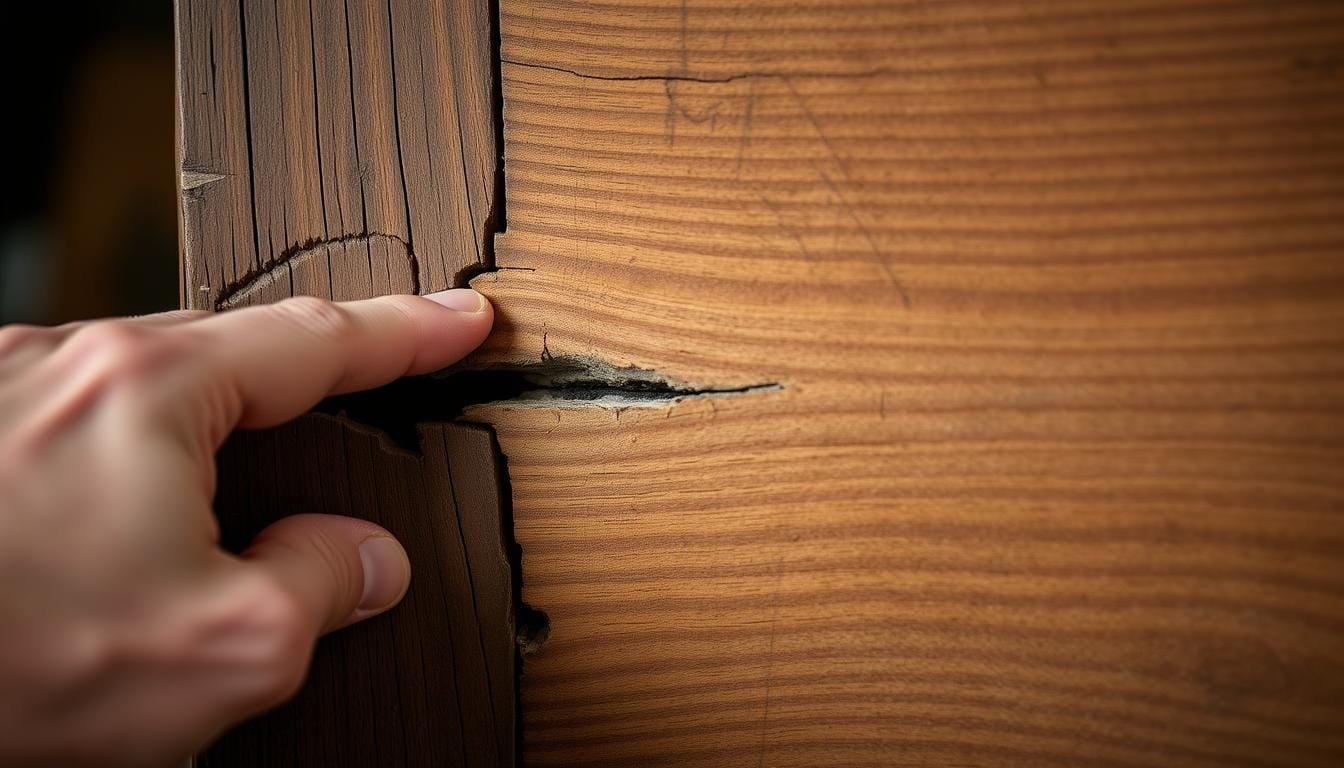 Detailaufnahme gepflegter Holzoberflächen – So unterstützt die Holzrestaurierung Anleitung die langfristige Fehlervermeidung.